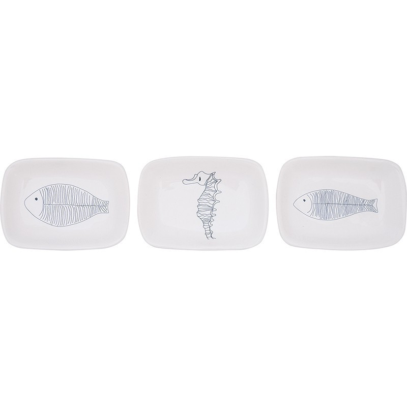 Maritime Snackteller BATELA Fisch  BATELA maritimes Porzellan