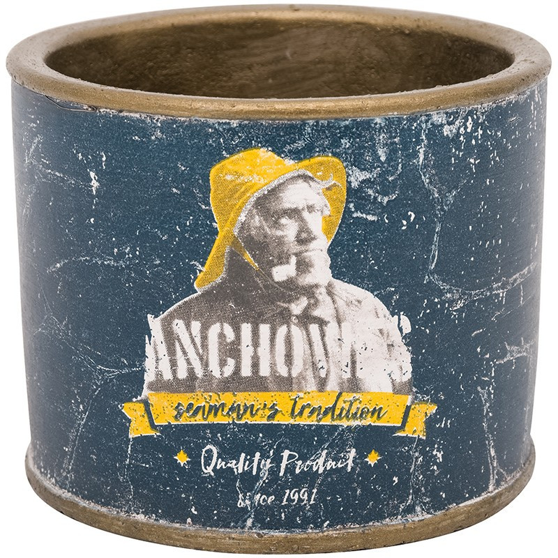 BATELA maritimer Pflanztopf Anchovies Seemann  Maritime Dekoration