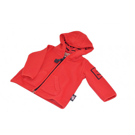 BATELA maritime Sweatshirt Jacke rot