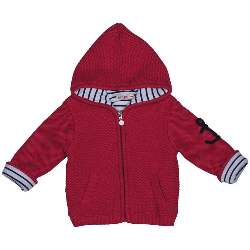 BATELA maritime Strickjacke rot BATELA Maritime Mode BATELA maritime Strickjacke rot BATELA Maritime Mode